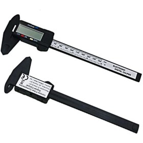 Resim Bass 150 Mm Dijital Kumpas Elektronik Fiber Karbon Kaplı Plastik 