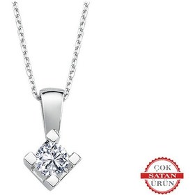 Resim Sirius Pırlanta G Renk 0,15 Karat Tektaş Kolye 0817P0042 