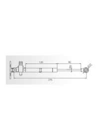 Resim Hafele Runa Frenli Gazlı Piston 80n Beyaz 