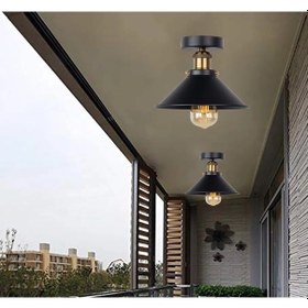 Resim Mylights Retro Rustik Plofonyer Tavan Avize Rustik Avize Metal 