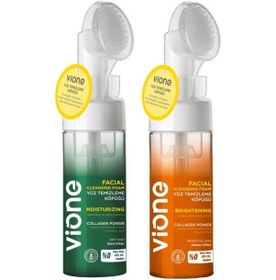 Resim Vione 2 Li Set Yüz Temizleme Köpüğü 150ml Özel Fırçalı 