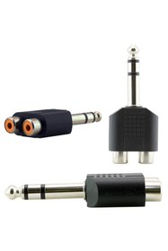Resim Powermaster 6.3 Mm Stereo Erkek - 2 Rca Dişi Çevirici Jack 