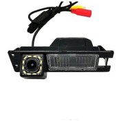 Resim Opel Astra J Geniş Açılı Mercekli Ve 12 Led Işıklı Geri Görüş Kamerası Siyah. 