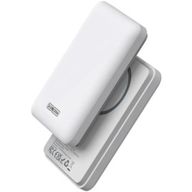 Resim Duzzona W4 20W 5000mAh Magsafe Uyumlu Taşınabilir Kablosuz Hızlı Şarjlı Powerbank 