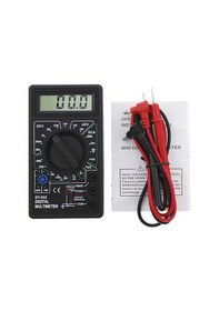 Resim Siyah-profesyonel Dt832 Dijital Multimetre Lcd Dc Ac Voltmetre Ampermetre Ohm Test Cihazı Dt832 Multimetre Araçları Enstrümantasyon Elektrikçi 