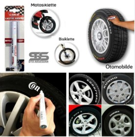 Resim OTOMOR AKSESUAR Plaka Lastik Yazma Kalemi Siyah Bilyalı Vakum Carub 