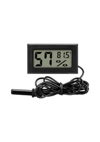 Resim Lcd Nem Sıcaklık Isı Ölçer Problu Dijital Termometre Higrometre 