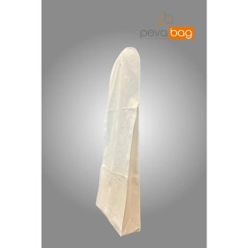 Resim Pevabag 2 Parça (2 Adet ) Pevabag Gelinlik ve Abiye Kılıfı (Gamboç) / 70*180+20CM 80 gr Beyaz Kumaş Beyaz 