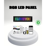 Resim Rgb LED Panel – Mobil Uyumlu, Yazı ve Gıf Destekli, USB Bağlantılı Dekoratif Ekran 