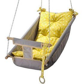 Resim Bundera Kids Bebek Uyku Salıncağı Ahşap Hamak Beşik Salıncak 