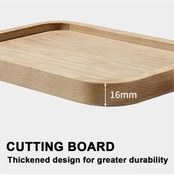 Resim Vkemall Kamp Ve Piknik İçin Hafif, Dayanıklı Ahşap Kesme Tahtası - Çift Taraflı, Taşınabilir Büyük Boy Çok Renkli 