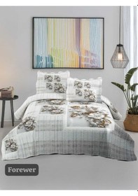 Resim Çift Kişilik Kapitone Yatak Örtüsü, Klasik Desenli Model - Forewer 250 X 260cm Çok Renkli 