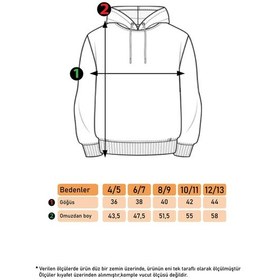 Resim Toontoy Kız Çocuk Kapüşonlu Baskılı Sweatshirt Gülkurusu 