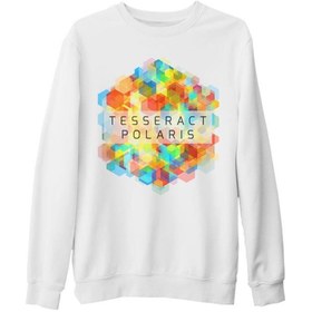 Resim Lord T-Shirt Erkek Beyaz Kalın Tesseract Polaris Sweatshirt 