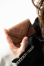 Resim Westpolo Hakiki Deri Unisex Akordiyon Kartlık, Kartvizitlik 