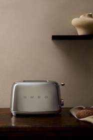 Resim Smeg TSF01SSEU Ekmek Kızartma Makinesi 2x2, Krom 