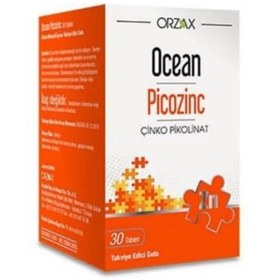 Resim ORZAX Ocean Picozinc Çinko 30 Tablet 