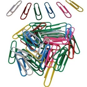 Resim Ataç Renkli Metal Plastik Kaplama 50 Adet 1 Paket Ataş Okul Büro 