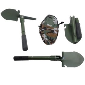 Resim -mini Multi-fonksiyonel Askeri Katlanır Taşınabilir Kürek 