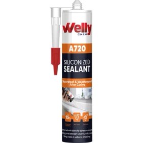 Resim Welly Chem A720 Yüksek Yapışma Gücüne Sahip Siyah 500 gr Silikonize Mastik 