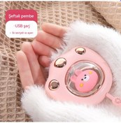 Resim Elektrikli Usb Şarj Edilebilir Isıtıcı Pink 