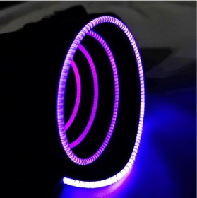Resim Unico Rgb Led Işıklı Baskısız Siyah Gaming Mouse Pad 35 X 30Cm 
