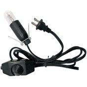 Resim Hombey Tuz Lambası İçin Ul Onaylı Dimmerli Kablolu Ampul Tutucu - Işık Parlaklığı Ayarlı, 1.5m Kablolu, Farklı Delik Çaplarına Uyumlu 