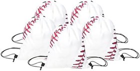 Resim ifundom 5 Adet Beyzbol Saklama Çantası Bağcıklı Sırt Çantası Oxford Kumaş Malzeme Saklama Çantası 