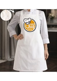 Resim Bk Gift Kişiye Özel İsimli Çapraz Askılı Beyaz Mutfak Önlüğü - 8, Aşçı Önlüğü, Şef Önlüğü, Anneye Hediye Kobitmeyencom35942 Bk Gift Renkli 