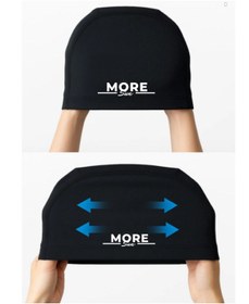 Resim Likralı Bez Deniz Havuz Bonesi 3lü Siyah 