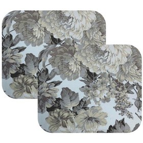 Resim Knsz oturma minderi 2 li zengin&mağrur&uslu çiçek gri kumaş tel bar sandalyesi için 