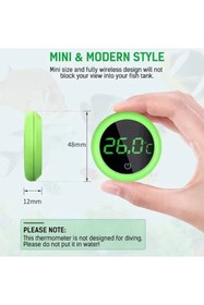 Resim TechStore Kendinden Yapışkanlı LCD Dijital Akvaryum Termometre 