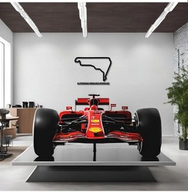 Resim Lazer Kesim Metal Duvar Dekoru Meksika Grand Prix Metal Duvar Tablosu Formula 1 