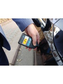 Resim Trust Tester Fe Boya Ölçüm Cihazı demir yüzey mikron Ölçerboya kalınlık ölçer 2 yıl garantili 