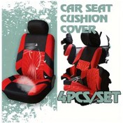 Resim Topnotch Siyah Kırmızı İki Ön Koltuk Citroen Xsara Picasso 1999 2006 Universal Ön 2 Koltuk Kılıfı Anti Aging Detaylı Oto Aksesuar 