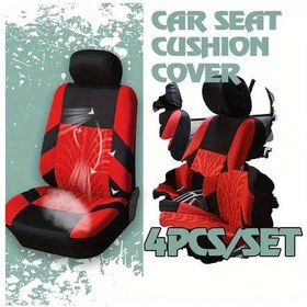 Resim Topnotch Siyah Kırmızı İki Ön Koltuk Citroen Xsara Picasso 1999 2006 Universal Ön 2 Koltuk Kılıfı Anti Aging Detaylı Oto Aksesuar 