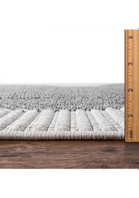 Resim S321 Gri - Beyaz Bukle Halı Saraz Buklem Koleksiyonu Salon Halısı, Mutfak Halısı, Antre Hol Halısı Gri-beyaz Gri - Beyaz 
