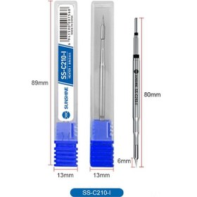 Resim Hombey C210 Demir Ucu Isıtma Çekirdeği T12/t26d/jbc Sıcaklık Sabit Elektrikli Kaynak Tahtası Uç Ss-c210-ı Isıtma Çekirdeği/iğne Ucu 