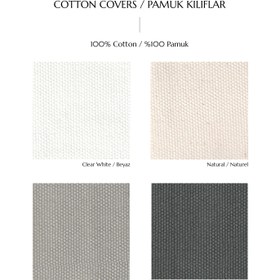 Resim Cape Loveseat - Cotton-Natural / Fix Cover 