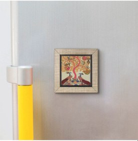 Resim Tavus Kuşları Baskılı Mdf Magnetkrg-161 