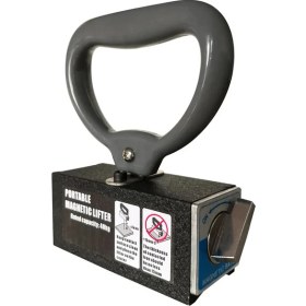 Resim Moratif Manyetik Malzeme Taşıma Mıknatısı – 40 kg Güçlü El Tipi Kalıcı Magnet, Metal Sac Kaldırma ve Fixing Uygulamaları İçin | Magneteksan Yerli Üretim 