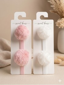 Resim Laria Soft Touch Ponponlu Bebek Çocuk 2’Li Bandana Seti 
