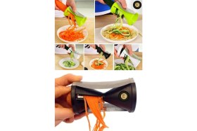 Resim Allians Manuel Spiral Sebze Doğrayıcı, Havuç, Kabak, Salatalık Için Pratik Alet 