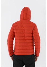 Resim Maraton Sportswear Regular Erkek Kapşonlu Uzun Kol Basic Kiremit-siyah Mont 19094-kiremit-siyah Kiremit - Siyah 