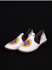 Resim Ertay Deri El Yapımı Hakiki Deri Bağcıklı Kadın Ayakkabı 