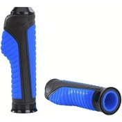 Resim Cloudstore Evrensel Yumuşak Kauçuk Kaymaz Motosiklet Tutacakları Klipsli Mavi 