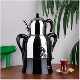 Resim Kuvars Mekanik 50 Bardaklık Paslanmaz Çelik Semaver (1.1l+3l): Çay Keyfiniz Hiç Bitmesin! 