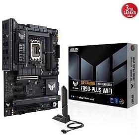 Resim Asus Tuf Gaming Z890-Plus Wif DDR5 4XM2 USB3.2 RGB Lan ATX Anakart 