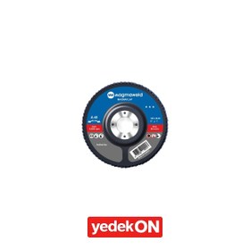 Resim Magmaweld 125x22 MM Magmaflap Alüminyum Oksit (AO) 40 Kum Aşındırıcı Disk 