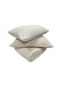 Resim Modernline Çift Kişilik 3 Parça Sense Battaniye Seti Vizon Mocha Cappuccino 